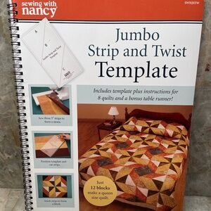 Sewing With Nancy Jumbo Strip and Twist Book and Template